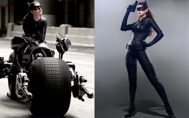 Anne Hathaway Catwoman style