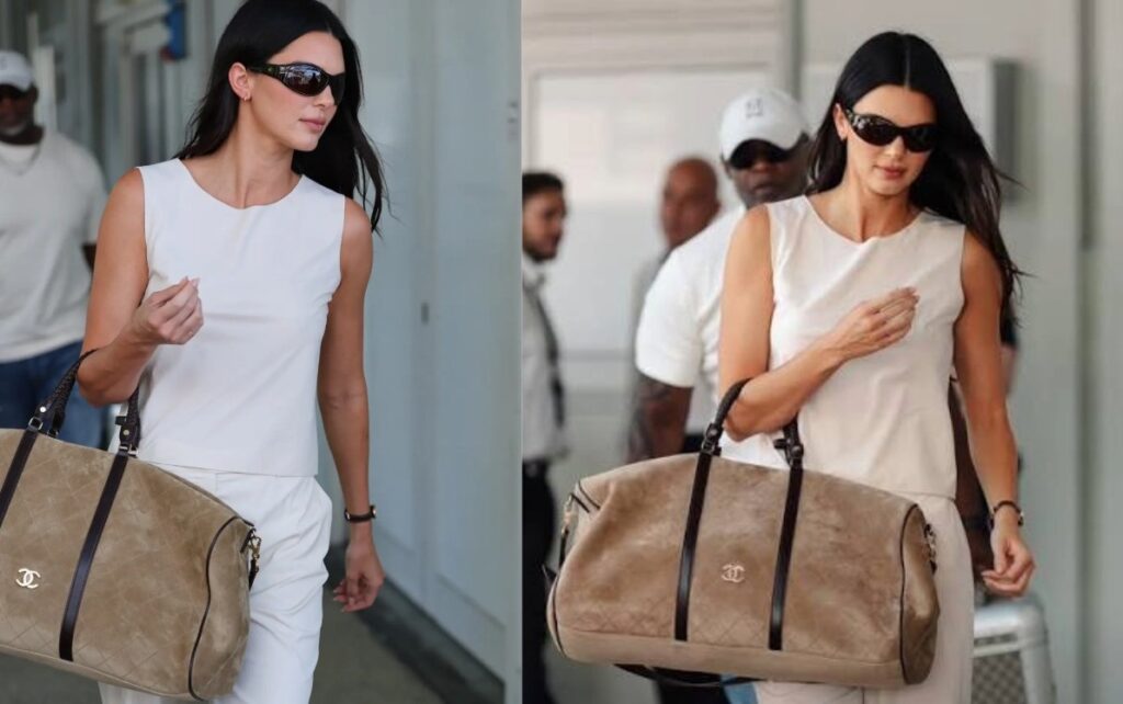 Kendall Jenner Chanel Bag At Venice Airport